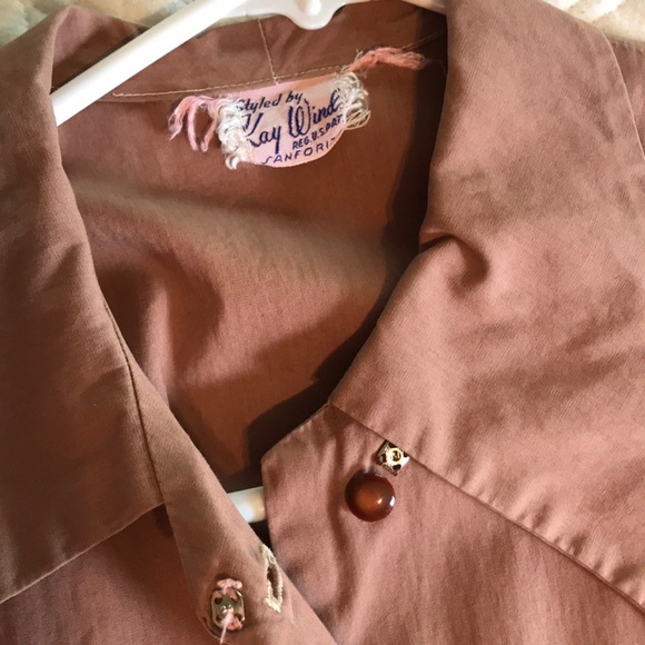 VINTAGE Kay Windsor Button-Front Dress! 💘 - Picture 3 of 7